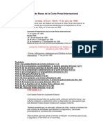 Estatuto de Roma Corte Penal Internacional 1998