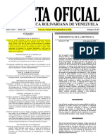 Gaceta Oficial N° 41.492, Decreto N° 3.586 de 28-09-2018. Materiales Estratégico