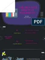 Children With Impacts of Watching TV: Group 1: Ngoc and Thanh