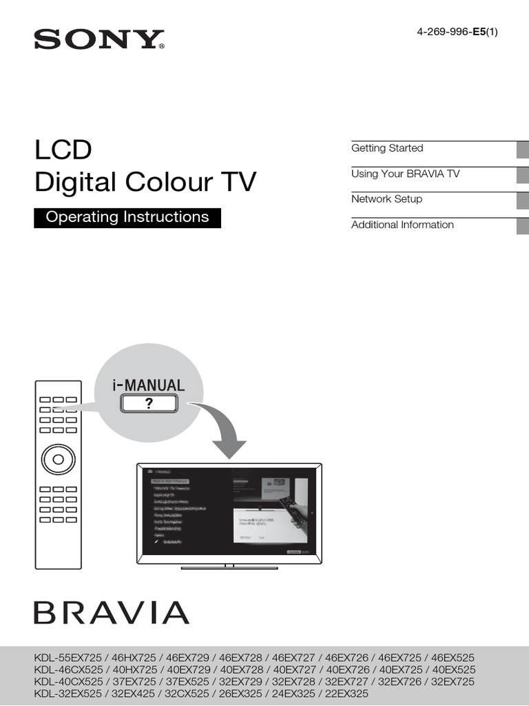 Manual TV Sony | PDF | Satellite Television | Video On Demand