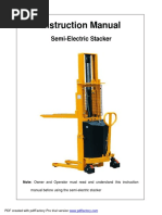 Manual Stacker Do's & Donts | PDF | Piston | Mechanical Engineering