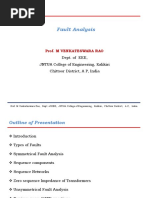 Fault Analysis: Prof. M Venkateswara Rao