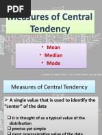 Measures of Central Tendency