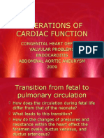 Alterations of Cardiac Function