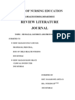 Review Literature Journal: Institute of Nursing Education