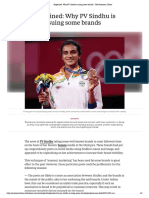 Explained - Why PV Sindhu Is Suing Some Brands - The Economic Times