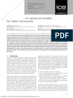 The Potential of Advanced Textiles For Fabric Formwork: Ice Proceedings