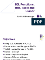 PL SQL Session3 Record Table Cursor