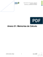 Anexo 01 (Memorias de Cálculo)