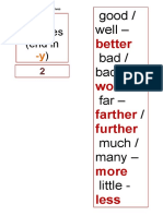 Comparative Adjectives - памятка