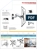 Gas-Strut Flexi Wall Mount: Specifications