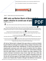 JMC Sets Up Bartan Bank at Bengali Club Urges Citizens To Avoid Use of Plastic Bags - JABALPUR NYOOOZ