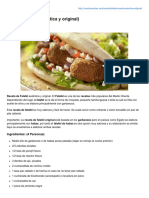 Falafel Receta Autntica y Original