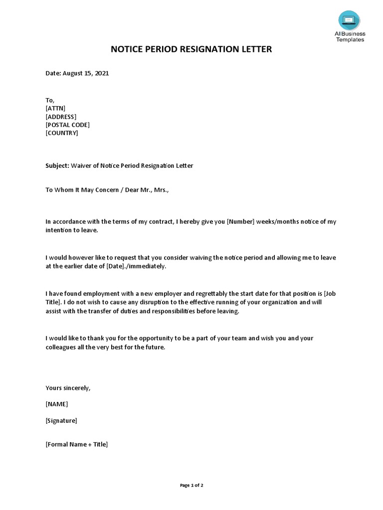 subject-waiver-of-notice-period-resignation-letter-pdf