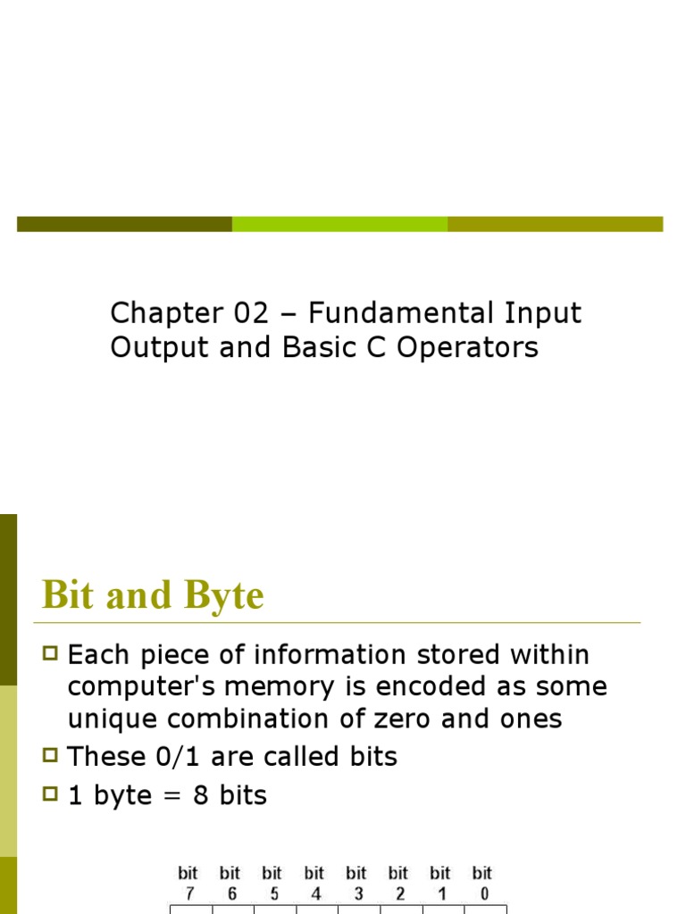 C Programming Basics: Data Types & I/O | PDF | Integer (Computer ...