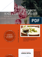 20 Different Recipes of Starch and Cereal Dishes
