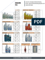 Muriatic Acid and Cleaning Materials Price List