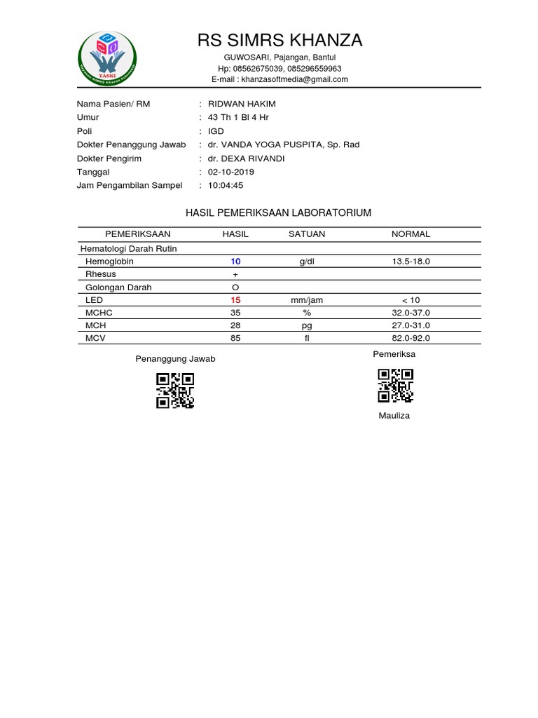 RPT Periksa Lab 2 | PDF