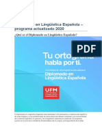Diplomado en Lingüística Española
