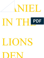 Daniel and The Lions Den