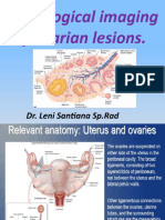 Radiological Imaging of Ovarian Lesions.: Dr. Leni Santiana SP - Rad