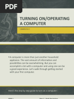 Operating A Computer