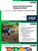 Generación de Información Catastral Rural: (En El Marco Del D.L. 1089 y Su Reglamento D.S. 032-2008-VIVIENDA)