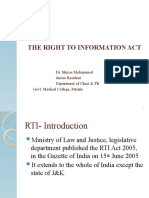 The Right To Information Act