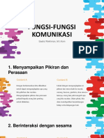 Fungsi-Fungsi Komunikasi