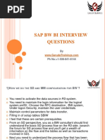 Sap BW Bi Interview Questions