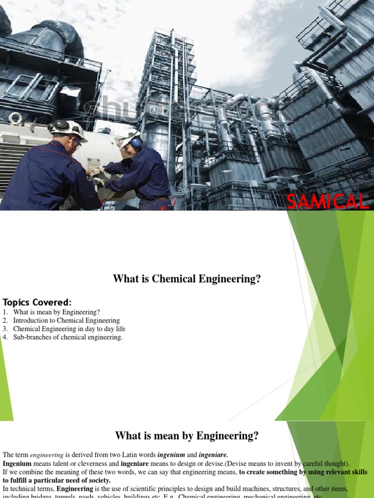 Intro to Chemical Engineering | PDF | Engineering | Chemical Engineering