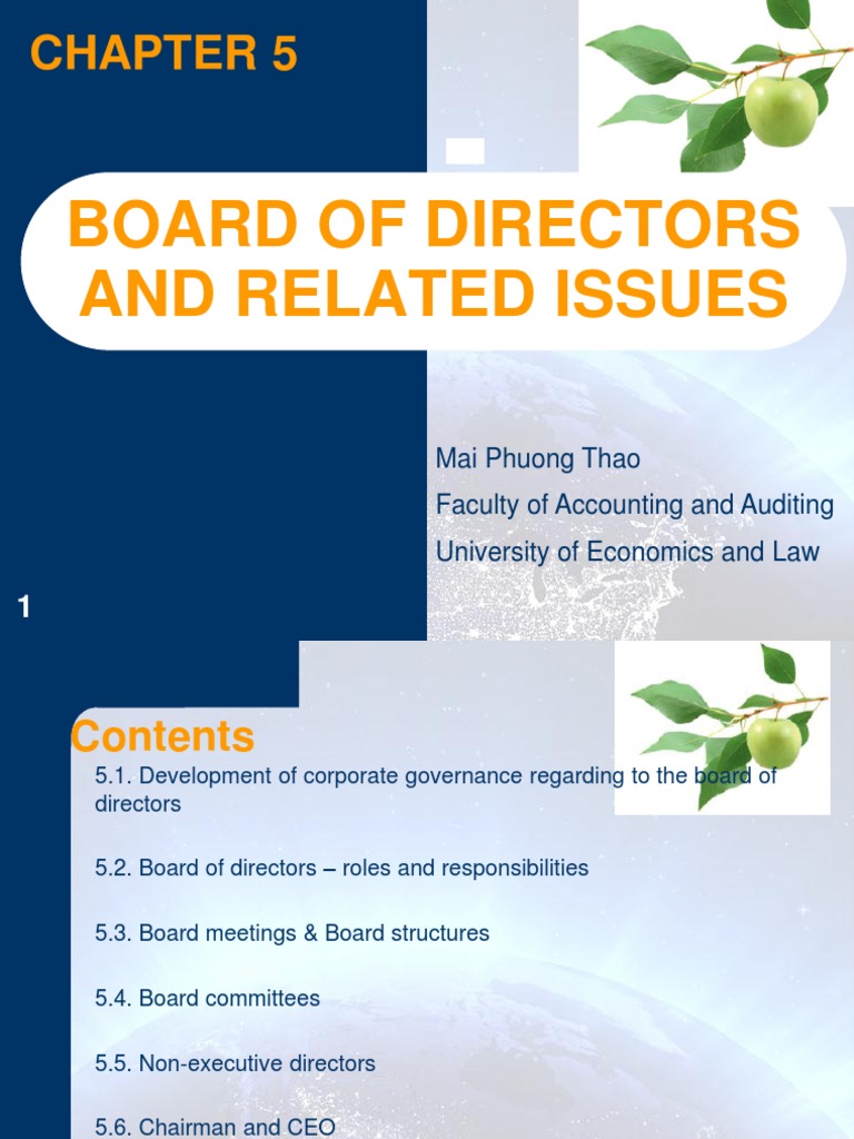 Board of Directors: Roles and Governance | PDF | Board Of Directors ...