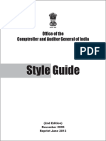 Style Guide: Office of The Comptroller and Auditor General of India