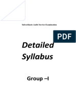 Subordinate Audit Service Exam Syllabus