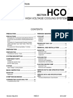 High Voltage Cooling System: Section