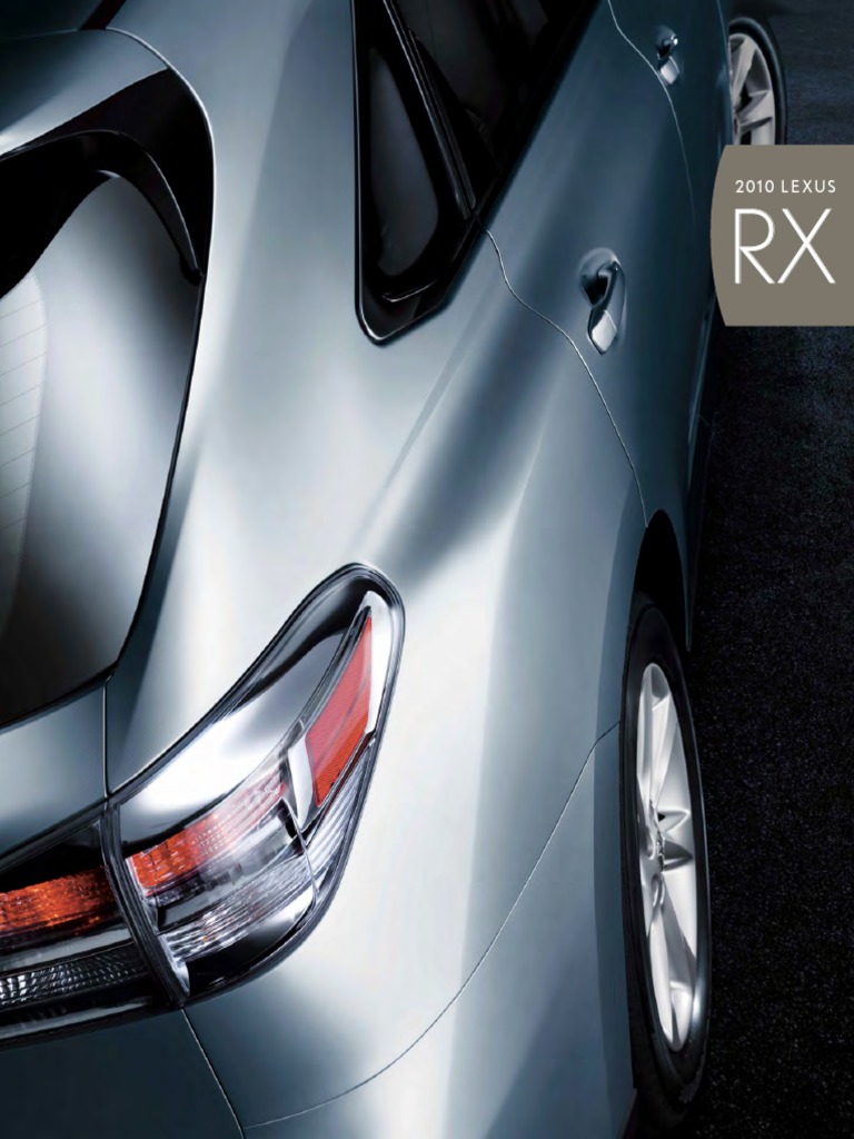 2010 Lexus RX Brochure PDF Vehicles Motor Vehicle