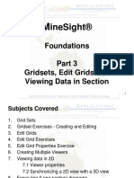 MineSight - Part3 - Gridsets, Edit Grids and Viewing Data in Sec