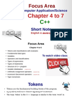 Focus Area Chapter 4 To 7