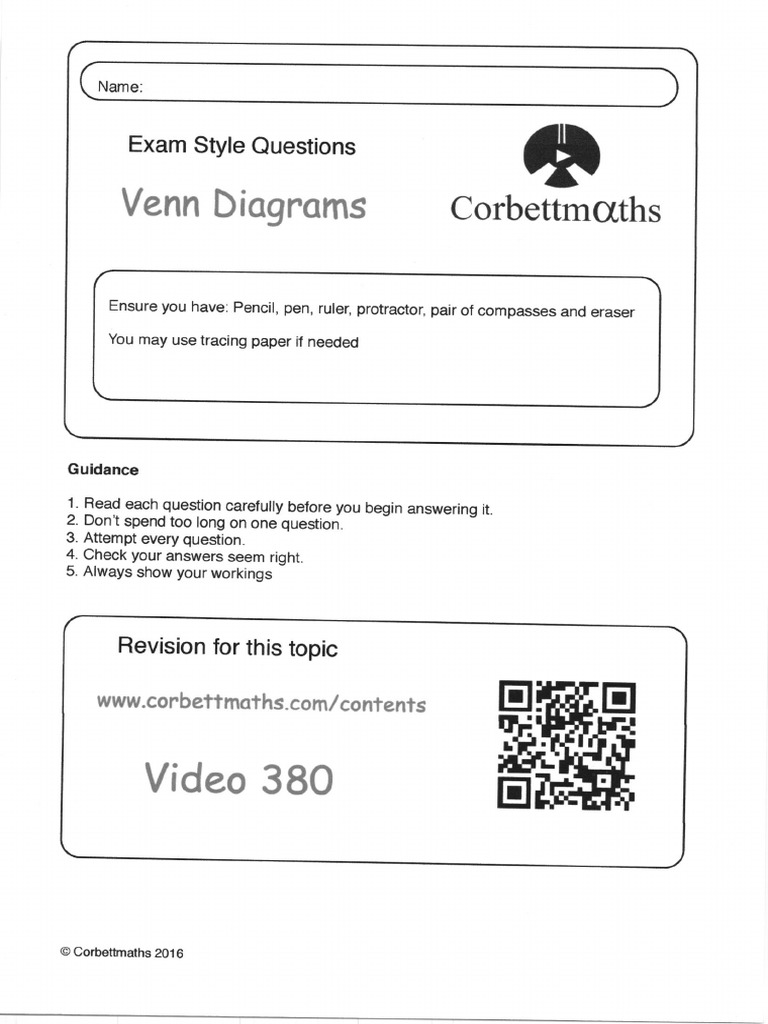 Corbett Ven Diagrams PDF