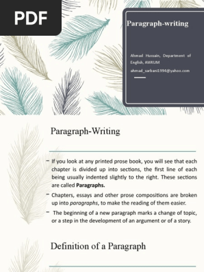 Paragraph-writing