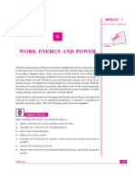 Work Energy and Power: Module - 1