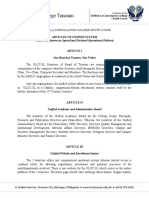 La Consolacion College Tanauan: (Otherwise Known As Agreed and Declared Operational Policies)