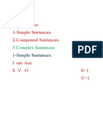 Lesson 2 Sentences Simple, Compound-Complex