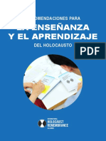 Recomendaciones para la enseñanza y el aprendizaje del Holocausto