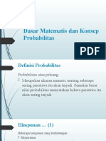 Dasar Matematis Dan Konsep Probabilitas