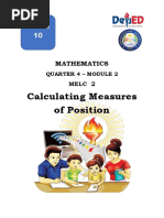 Calculating Measures of Position: Grade 10