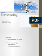 Forecasting: Iqra University by Sikander Burney