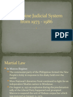 Philippine Judicial System Form 1973 - 1986