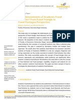 What Determinants of Academic Fraud Behavior? From Fraud Triangle To Fraud Pentagon Perspective