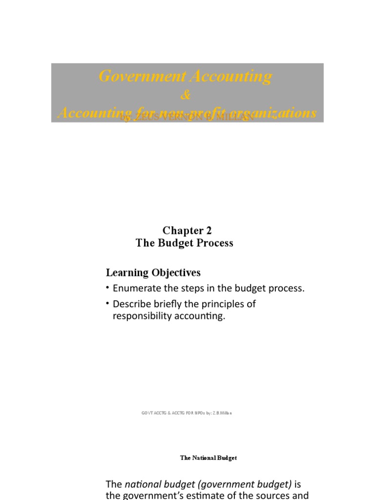 Budget Process in Government Accounting | PDF | Social Science